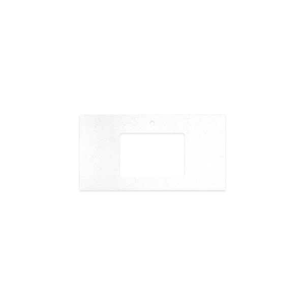 Snowflake Solid Surface Top, Rectangular Full Depth with Single Undermount Basin Hole & Tap Hole, 900mm