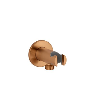 Sola Hand Shower Holder & BP - Brushed Copper