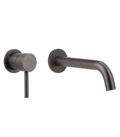 Sola Minimal Mixer & Spout Set - Brushed Gunmetal
