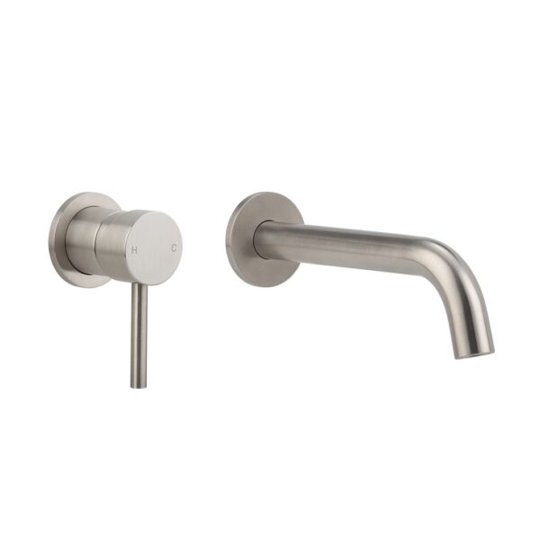Sola Minimal Mixer & Spout Set - Stainless Steel