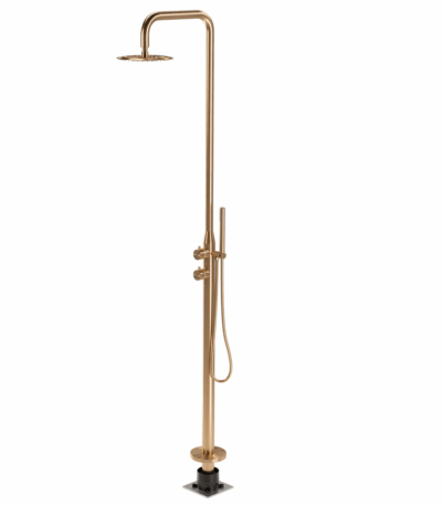 Sola Outdoor Shower Set - Brushed Copper