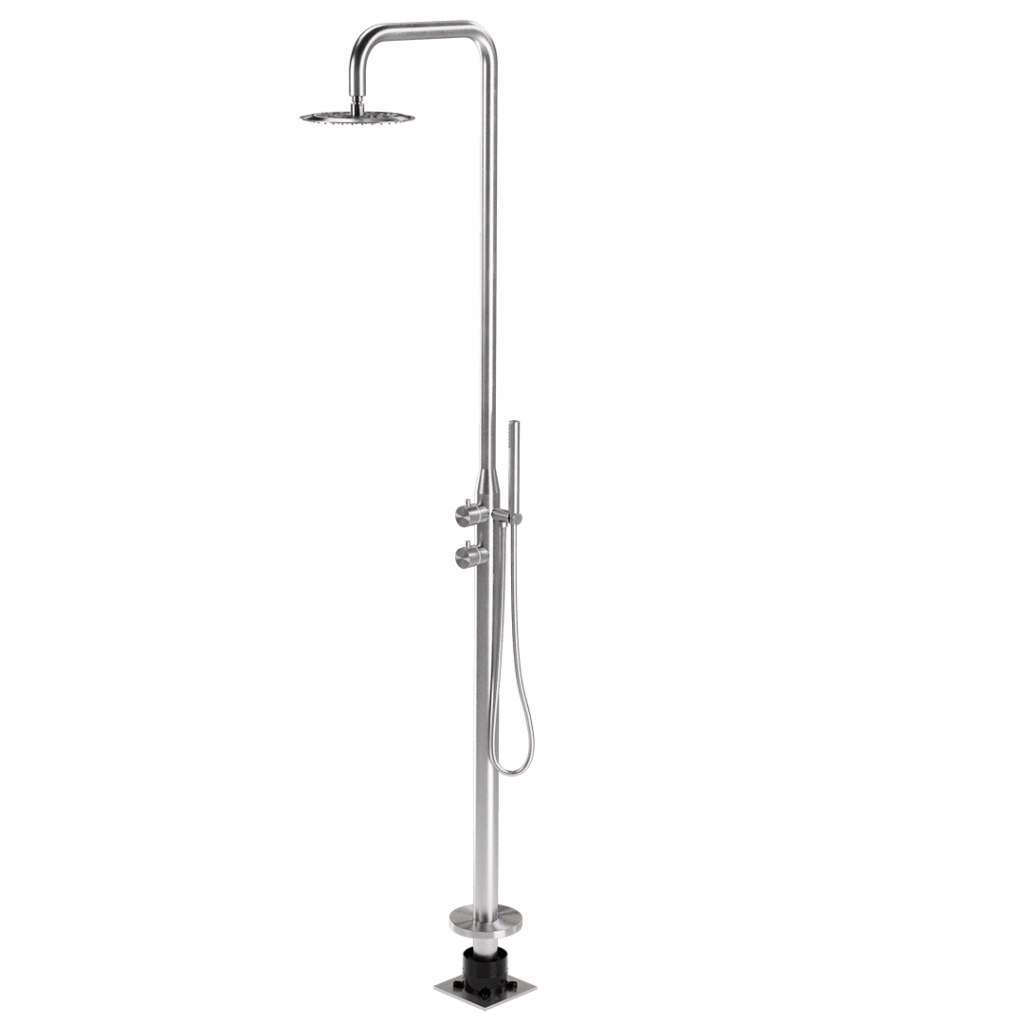 Sola Outdoor Shower Set - Stainless Steel