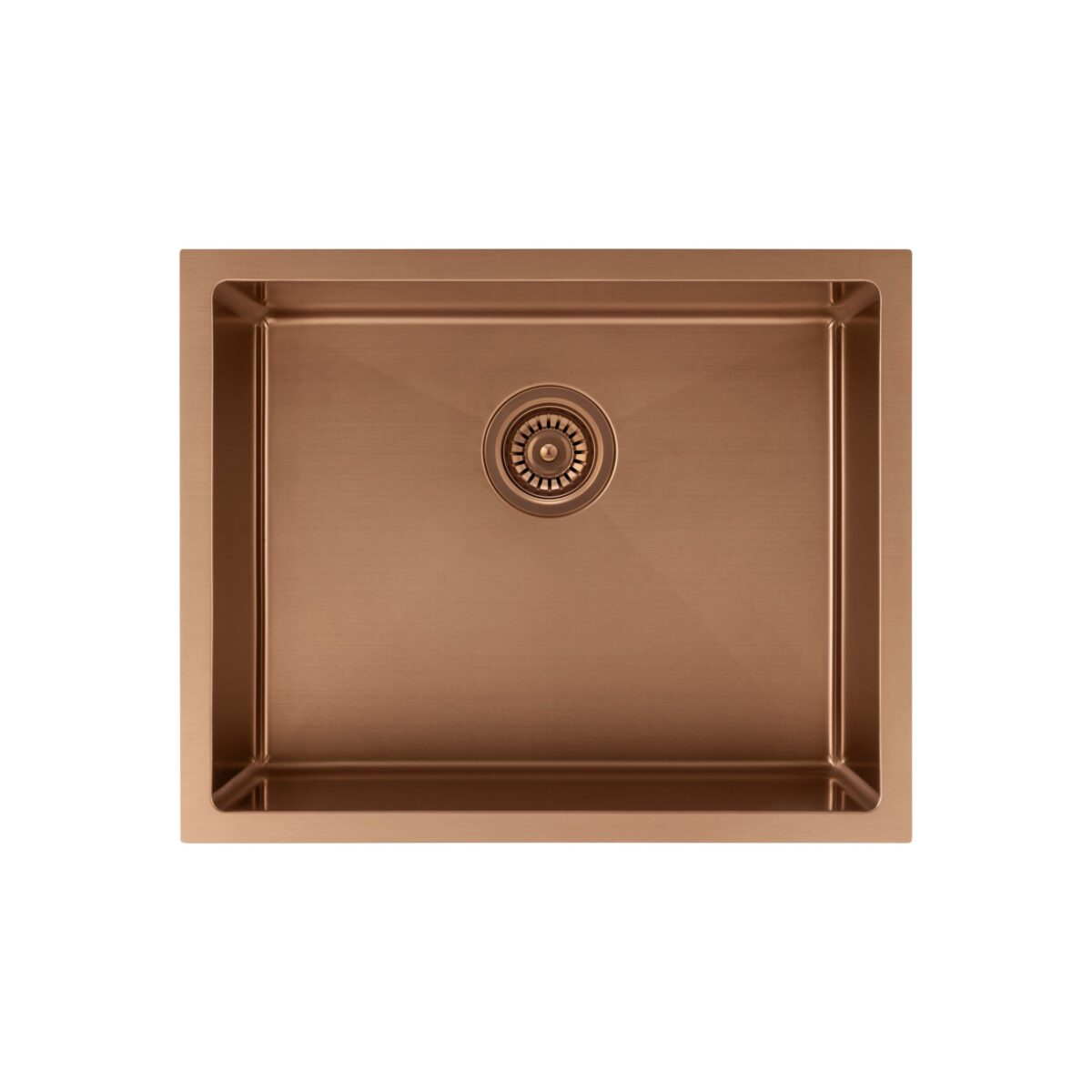 Sola Outdoor Single Sink 550mm - Brushed Copper
