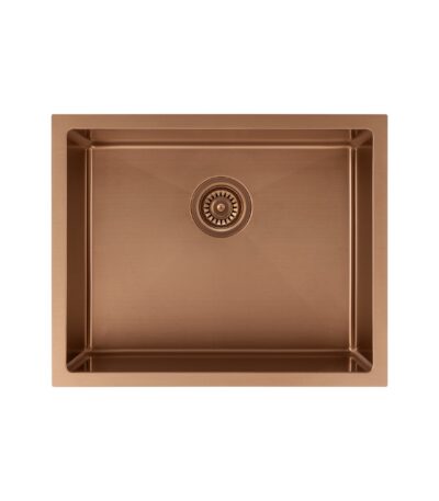 Sola Outdoor Single Sink 550mm - Brushed Copper
