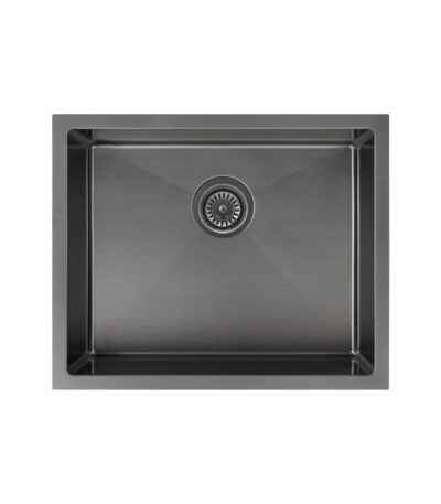 Sola Outdoor Single Sink 550mm - Brushed Gunmetal