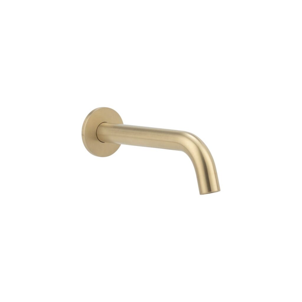 Sola Wall-Mounted Spout - Brushed Brass