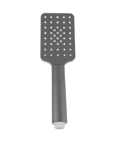Square 3 Functions Gun Metal Grey Rainfall Handheld Shower Head