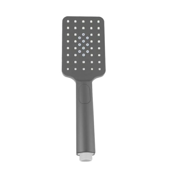 Square 3 Functions Gun Metal Grey Rainfall Handheld Shower Head