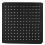 Square Black ABS Rainfall Shower Head 200mm | OX0115.SH