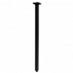 Square Black Ceiling Shower Arm 600mm
