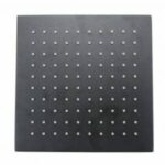 Square Black Rainfall Brass Shower Head 200mm | OX0134.SH