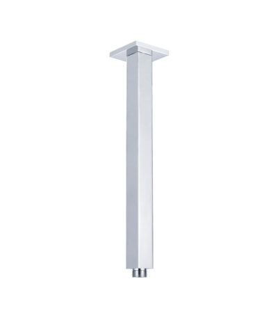 Square Chrome Ceiling Dropper, 300mm