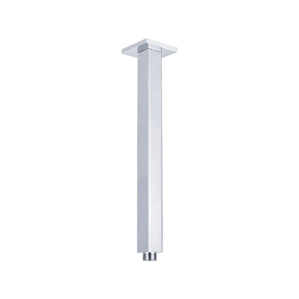 Square Chrome Ceiling Dropper, 300mm