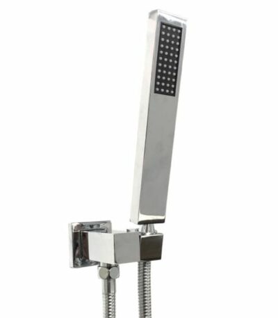 Square Chrome Hand Held Shower Set