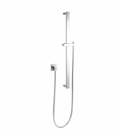 Square Chrome Hand Shower Rail without Handheld Shower | CH2137.SH.N