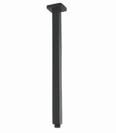 Square Gun Metal Grey Ceiling Shower Arm - 400mm | GM0117.SA