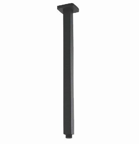 Square Gun Metal Grey Ceiling Shower Arm - 400mm | GM0117.SA