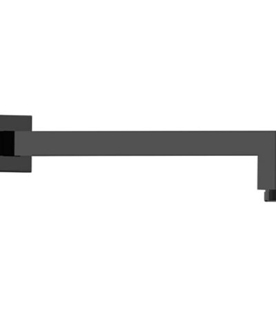 Square Horizontal Shower Arm - Matt Black | PRY003-B