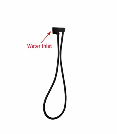 Square Matt Black Shower Rail without Handheld Shower | OX2127.SH.N