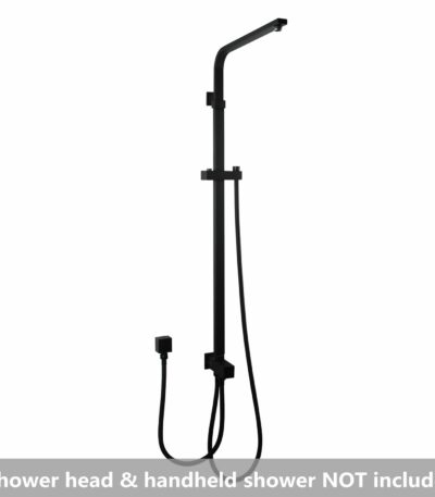 Square Matt Black Shower Station without Shower Head and Handheld Shower | OX2125.SH.N