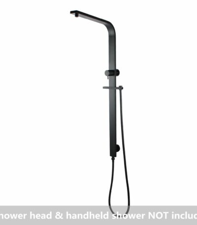 Square Matt Black Shower Station without Shower Head and Handheld Shower | OX2150.SH.N