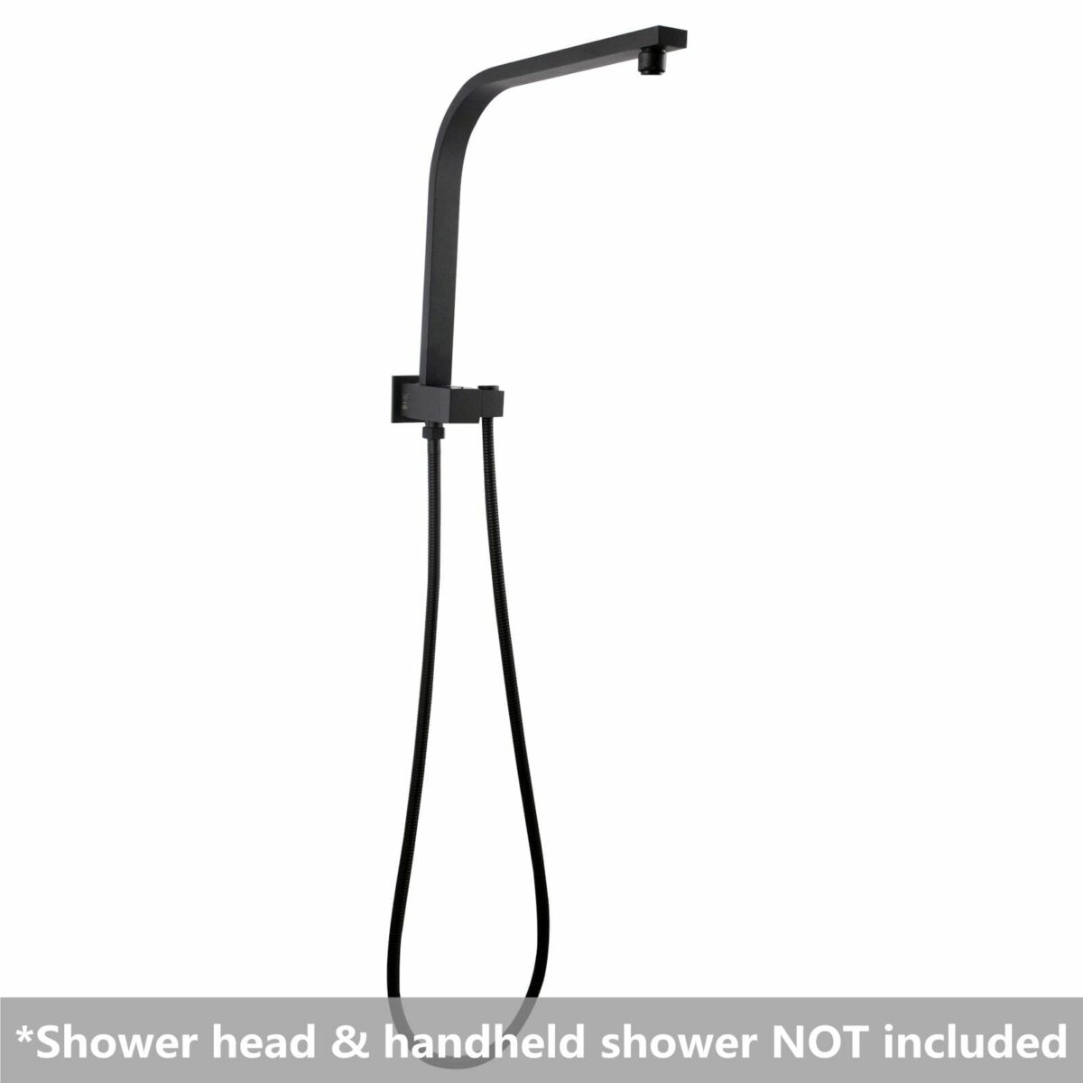 Square Matt Black Shower Station without Shower Head and Handheld Shower | OX2140.SH.N
