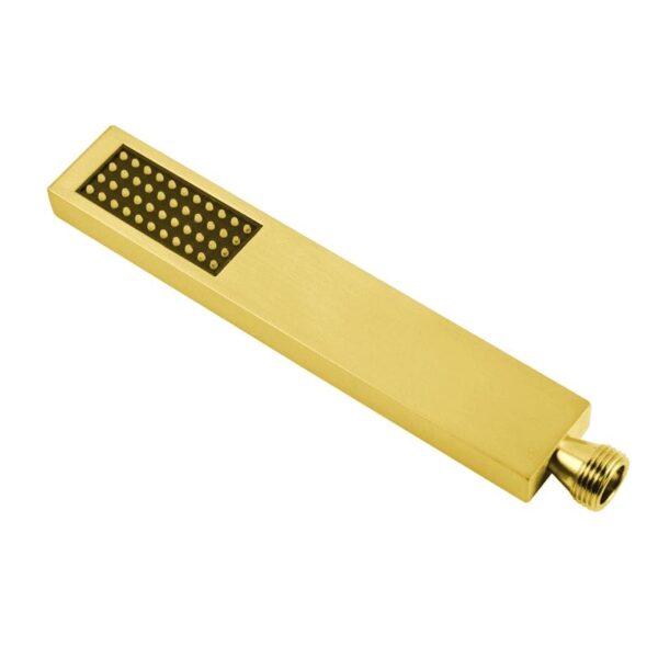 Square Single Function Brushed Gold Handheld Shower | BUYG-S5.HHS