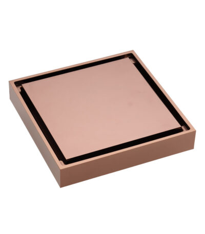 Square Tile 2-in-1 Floor Waste, 80mm Outlet, Rose Gold