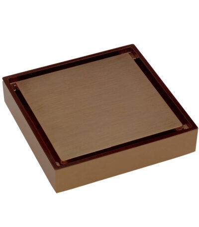 Square Tile 2-in-1 Floor Waste, 88mm Outlet, Brushed Copper