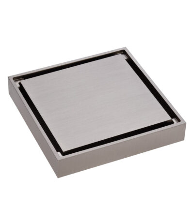 Square Tile 2-in-1 Floor Waste, 88mm Outlet, Brushed Nickel