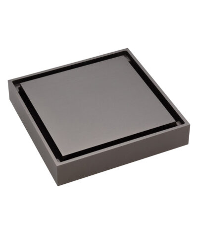 Square Tile 2-in-1 Floor Waste, 88mm Outlet, Gun Metal