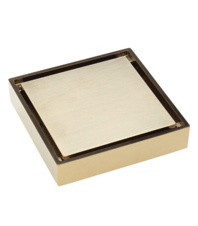 Square Tile 2-in-1 Floor Waste, 88mm Outlet, Urban Brass