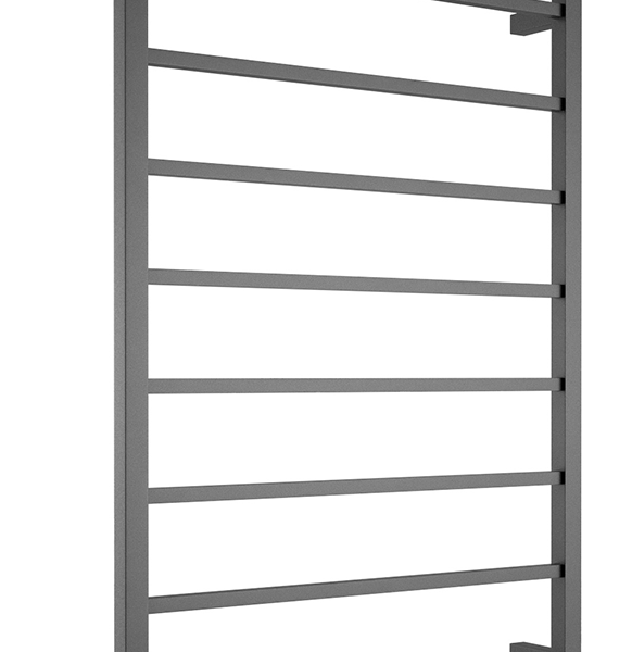 Square Towel Ladder 1150 x 700mm - Black | Bella Vista - TL-1150-S-BLK