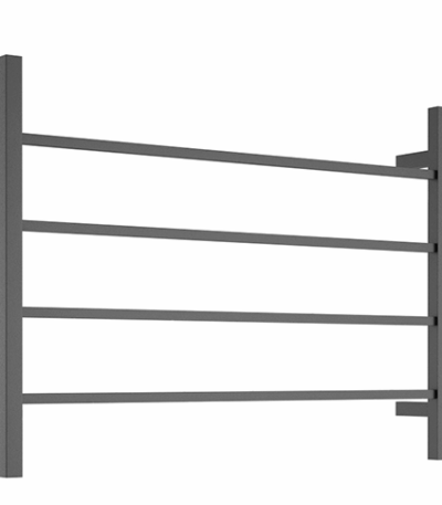 Square Towel Ladder - 700 x 500mm - Black | Bella Vista - TL-7050-S-BLK