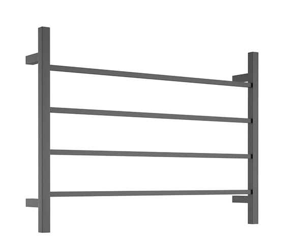 Square Towel Ladder - 700 x 500mm - Black | Bella Vista - TL-7050-S-BLK