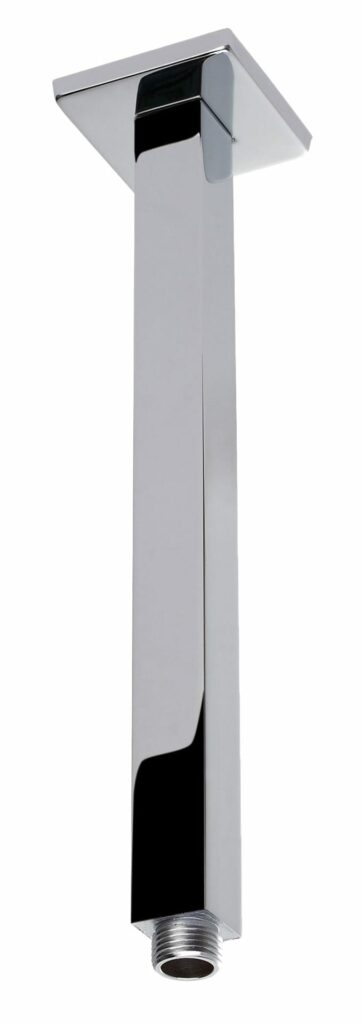 Square Vertical Shower Arm - Chrome | PRY002