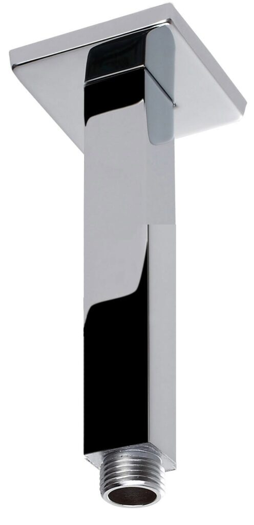 Square Vertical Shower Arm - Chrome | PRY002D