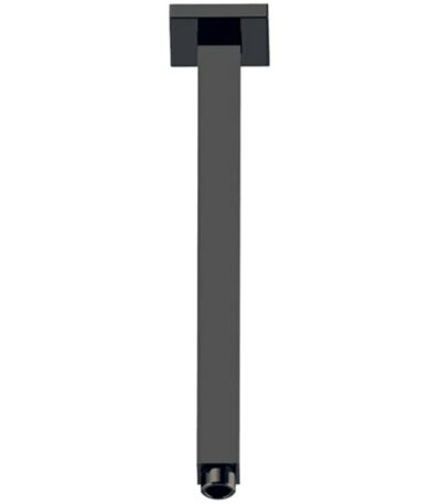 Square Vertical Shower Arm - Matt Black | PRY002-B