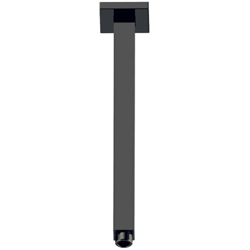 Square Vertical Shower Arm - Matt Black | PRY002-B