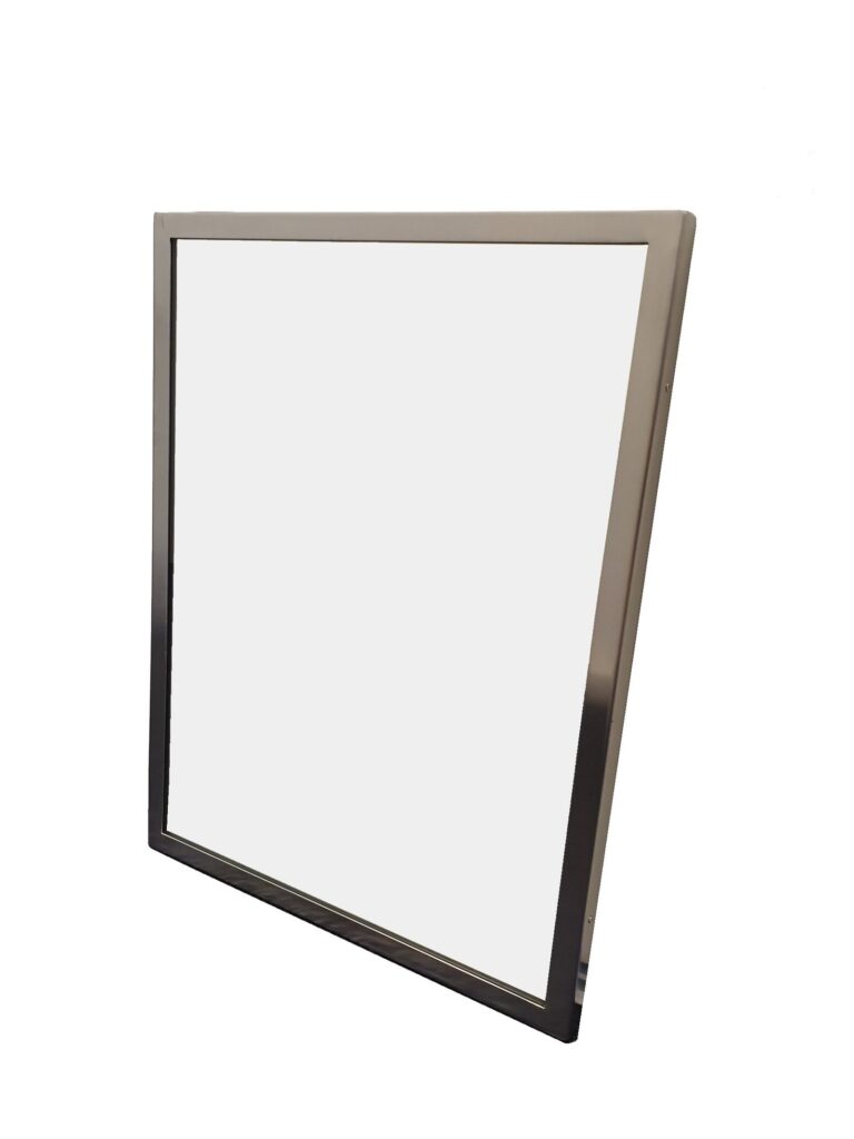 STAINLESS STEEL FRAMED MIRROR 600MMW x 1000MMH - METLAM ML771_6 - Urban Designs Bathroom and Kitchen