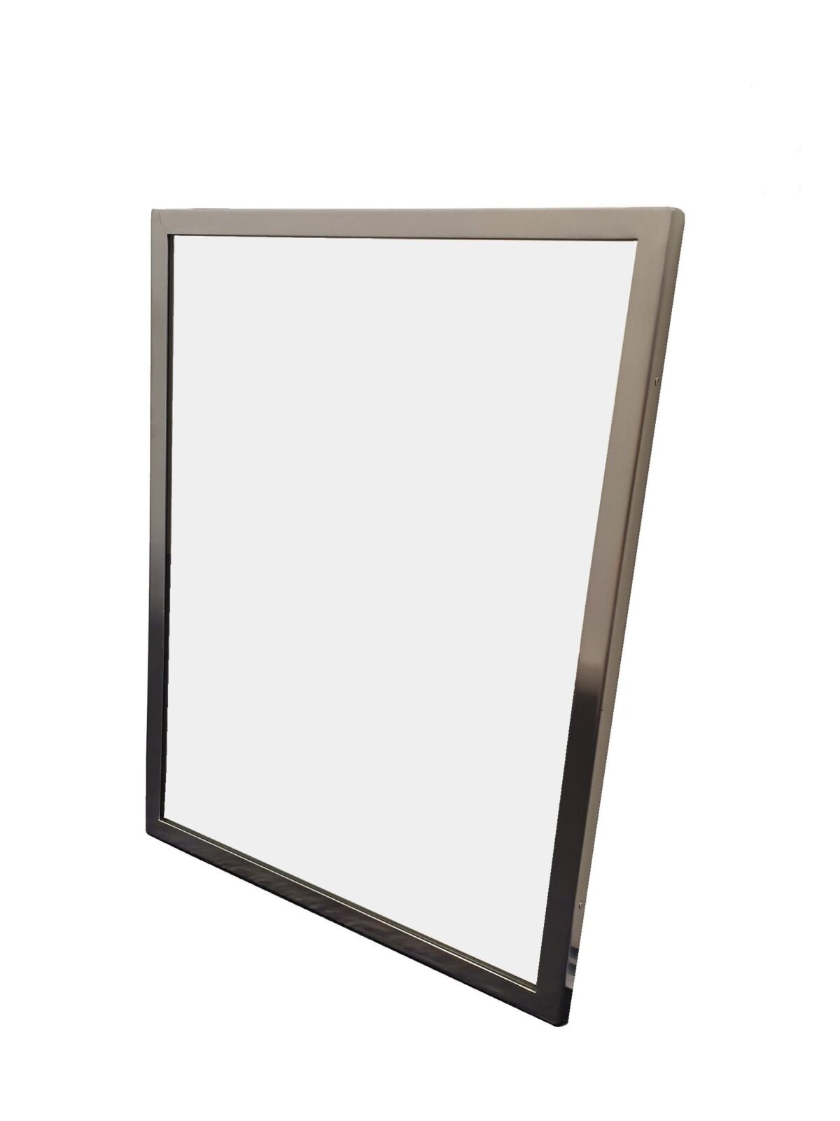 STAINLESS STEEL FRAMED MIRROR 610MMW x 910MMH METLAM ML771_4 - Urban Designs Bathroom and Kitchen