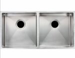Stainless Steel Hand-made Double Kitchen Sink(Round Edges) - 865x440x200mm | TWM2