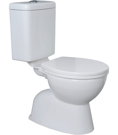 Stella Adjustable Link Toilet Suite, Gloss White