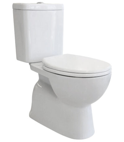 Stella Close-Coupled Toilet Suite, Gloss White with P-Trap