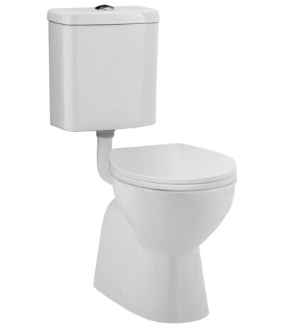 Stella Senior Adjustable Link Toilet Suite, Gloss White