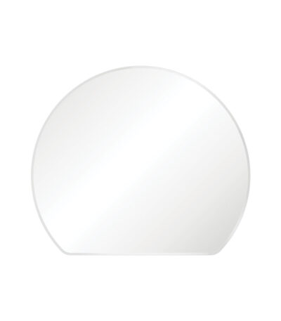 Sunrise Matte White Round Framed Mirror