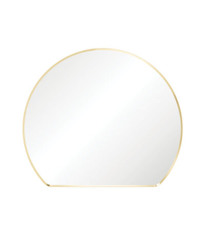 Sunrise Urban Brass Round Framed Mirror