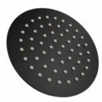 Super-slim Round Black Rainfall Shower Head 200mm | OX0119.SH