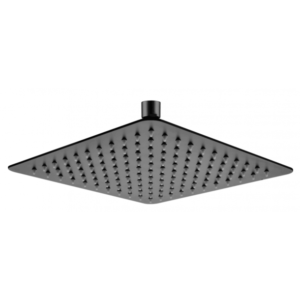 Super-slim Square Black Rainfall Shower Head 250mm | OX0002.SH