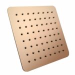 Super-slim Square Rose Gold Stainless Steel Shower Head - 200mm | RG0100.SH
